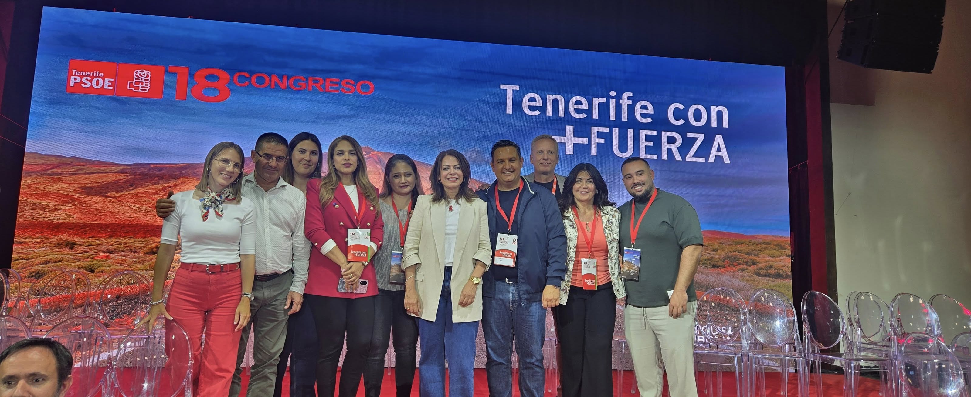 Arona refuerza su compromiso socialista en el 18º Congreso Insular del PSOE de Tenerife